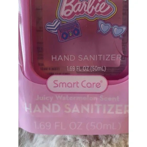 Smart Care Barbie Hand Sanitizer W Silicone Case Juicy Watermelon Scent 1.69 Oz - Picture 4 of 11